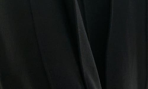 Nina Leonard Long Sleeve A-line Sweater Dress In Black