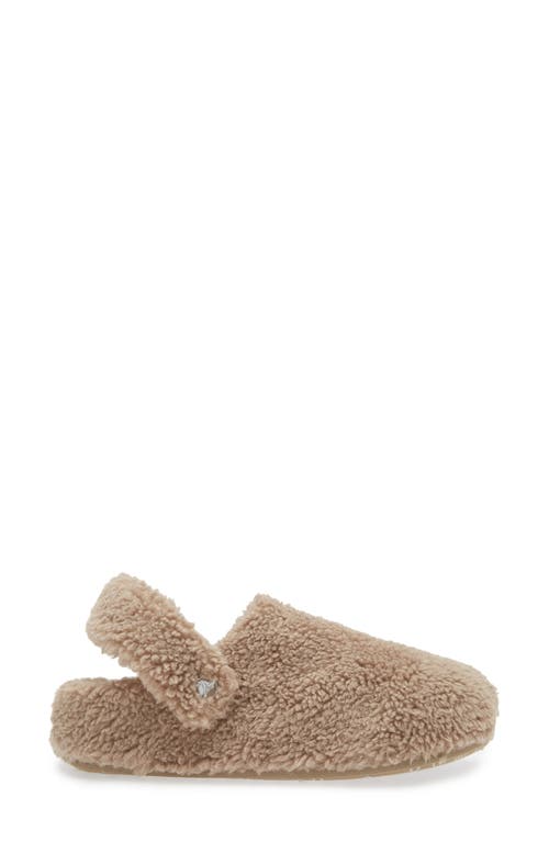 Crocs Classic Cozzzy Faux Fur Slipper Clog In Mushroom