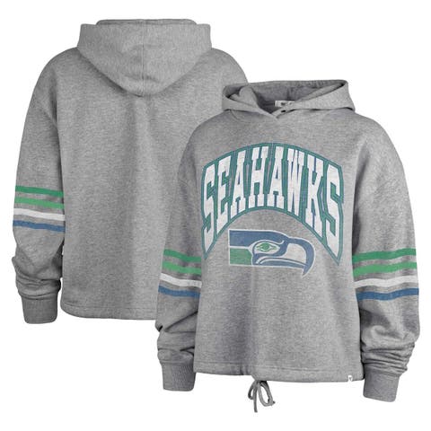 Men's '47 Royal Seattle Seahawks Throwback Lacer Pullover Hoodie