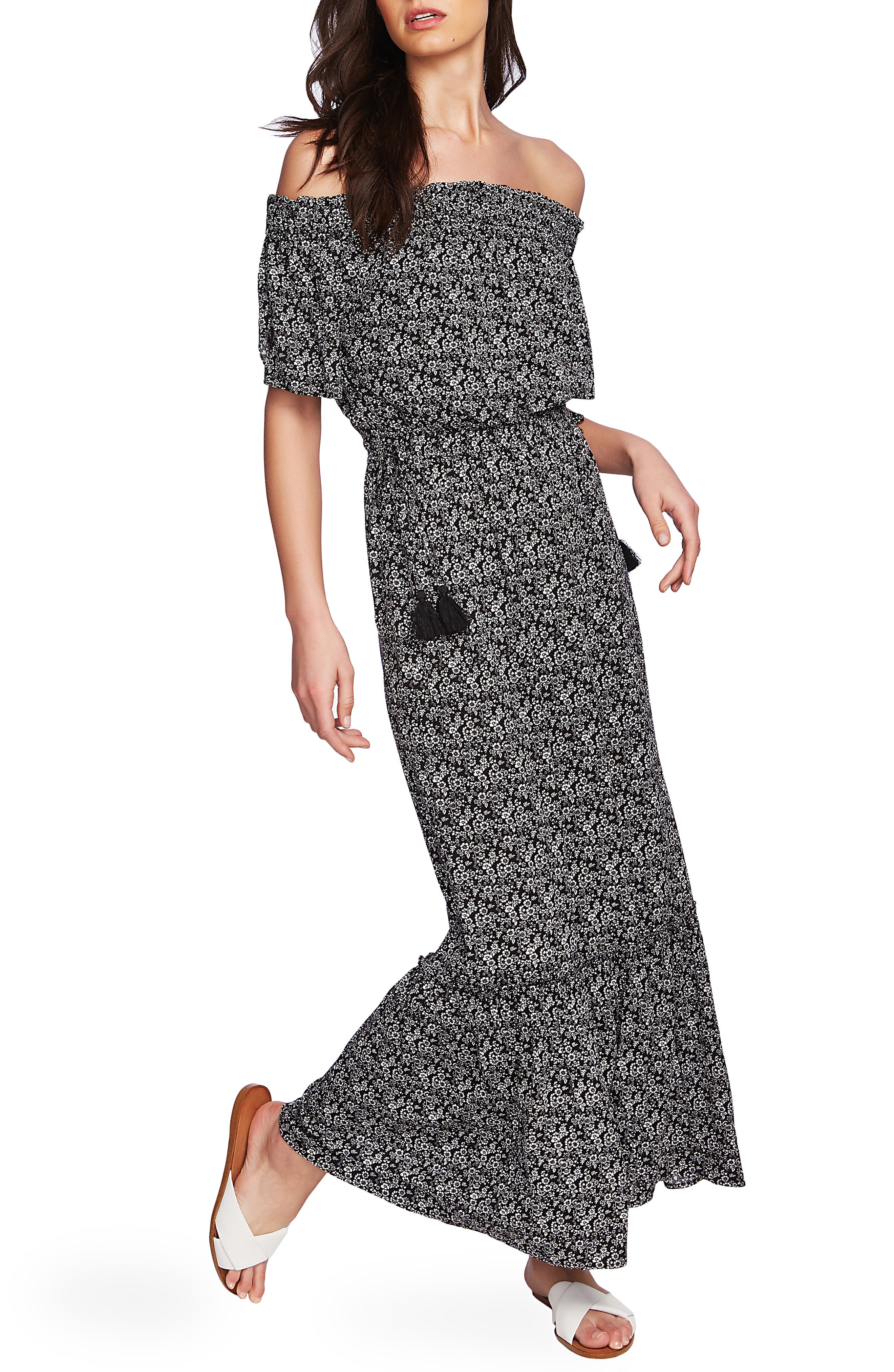 1.state Off The Shoulder Maxi Dress, Pink