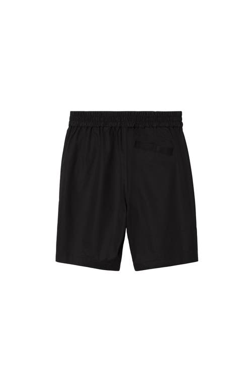 Shop Burberry Cotton Shorts In Black