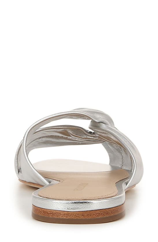 Shop Veronica Beard Seraphina Slide Sandal In Silver