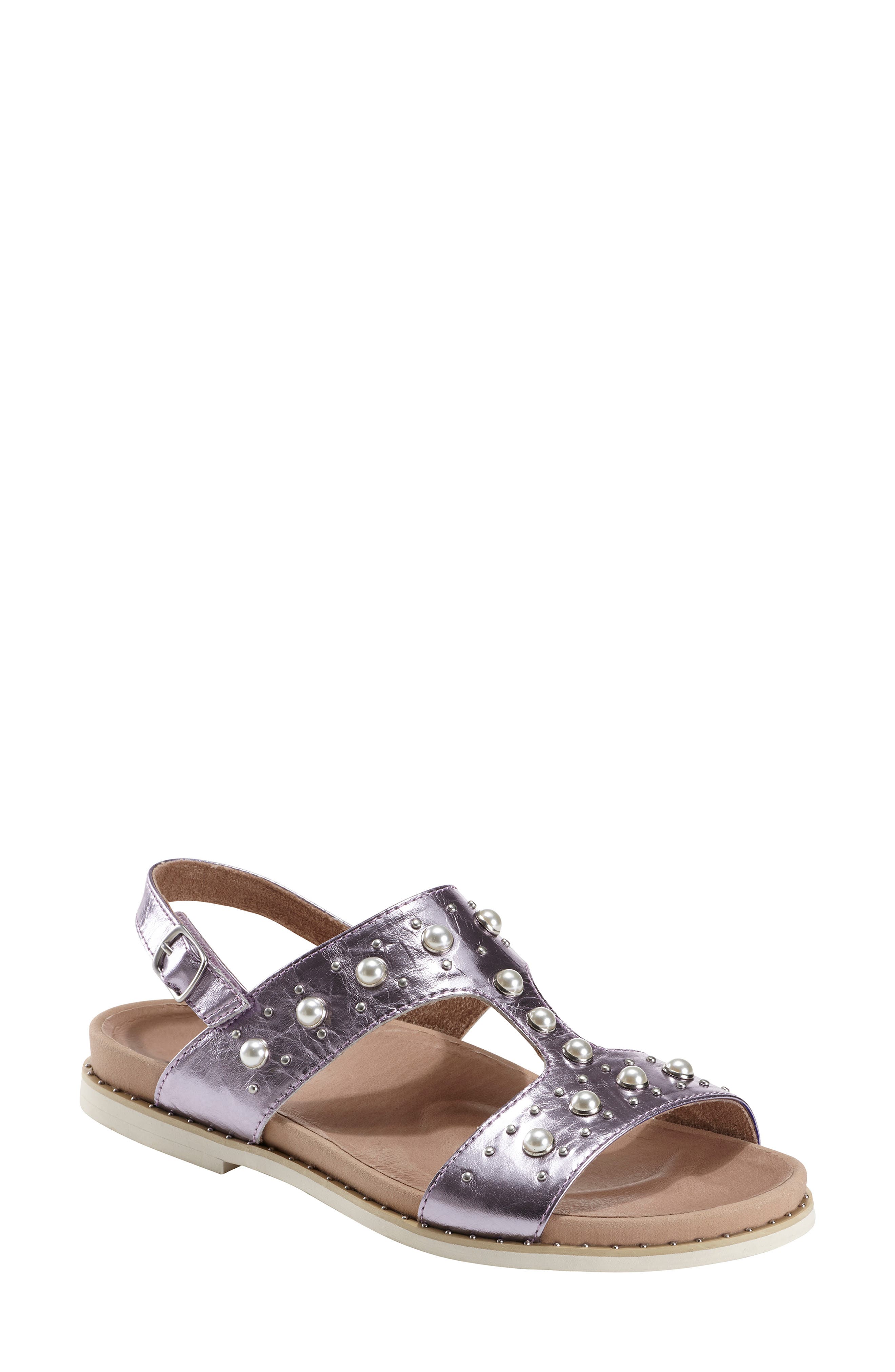 Earth Fuji Studded Sandal- Purple