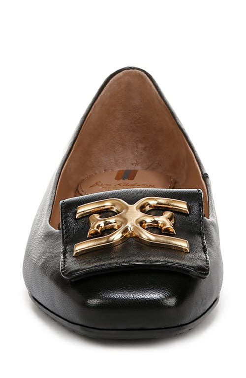 Sam Edelman Emina Square Toe Flat In Black