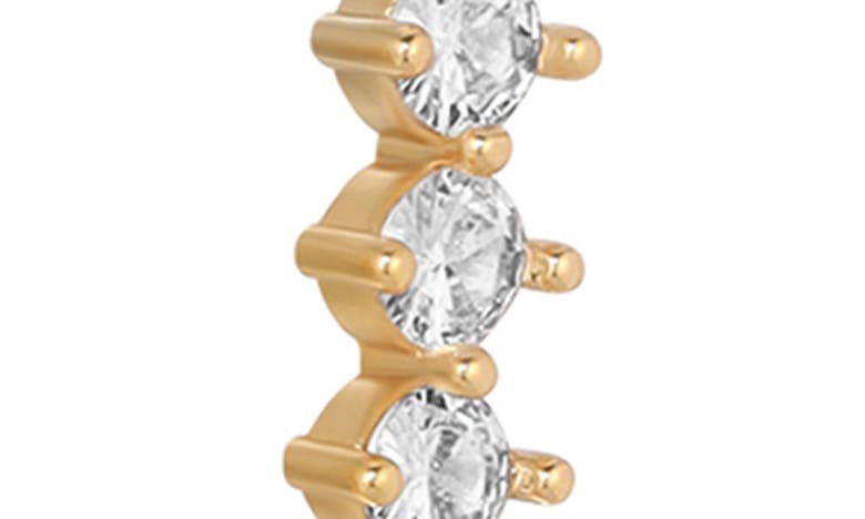 Shop Ettika Cubic Zirconia Linear Drop Earrings In Gold