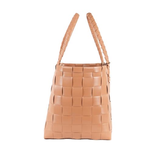 Handed By Paris Recycled Plastic Tote Bag In Cinnamon