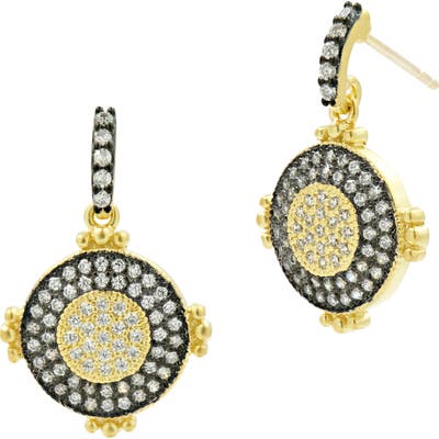 Freida Rothman Signature Pave Drop Earrings