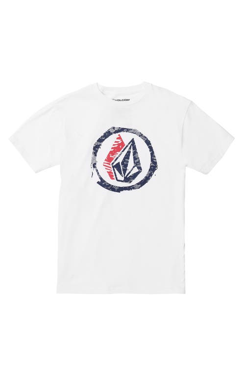 Volcom Kids' Fourther Graphic T-shirt In White