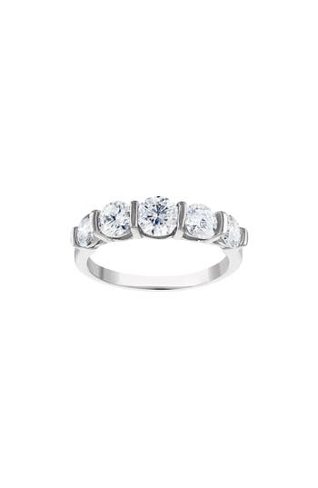 Fzn Lab Created Moissanite Ring In White