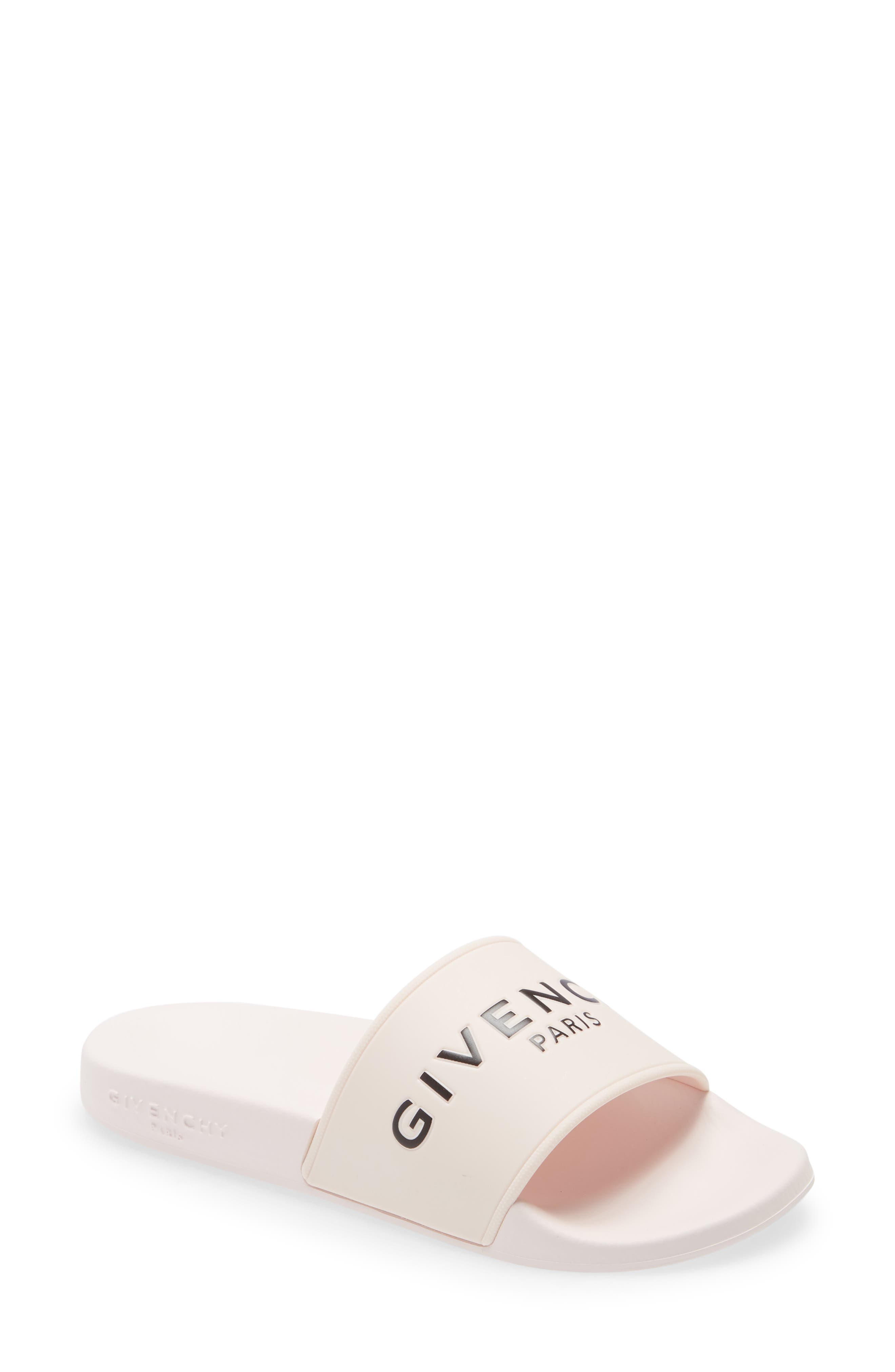 beige givenchy slides