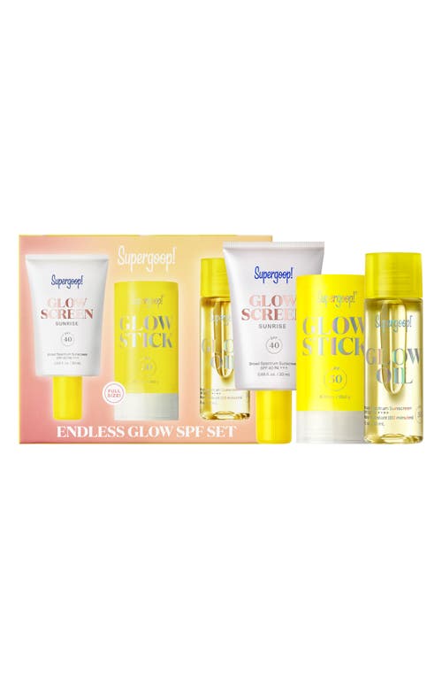 Supergoop! Endless Glow Season Kit (Limited Edition) (Nordstrom Exclusive) $70 Value in Pink And Yellow Gradient at Nordstrom