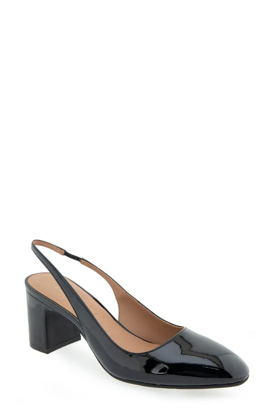 Shop Aerosoles Mags Slingback Pump In Black Patent Pu