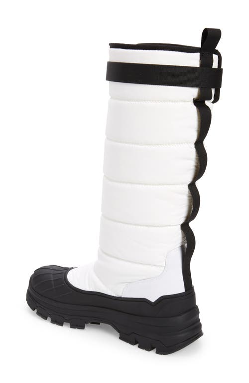 Shop Hunter Intrepid Tall Waterproof Snow Boot In White/black