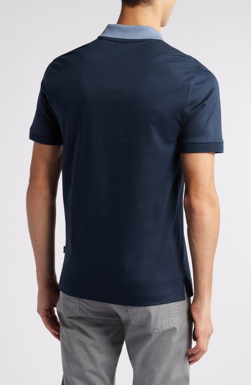 Shop Hugo Boss Boss Phillipson Slim Fit Polo In Dark Blue