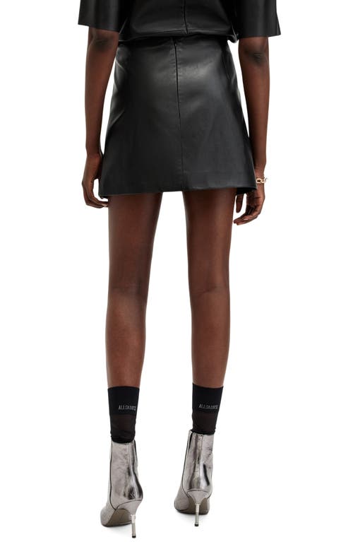 Allsaints Renai Desserto Mini Skirt In Black