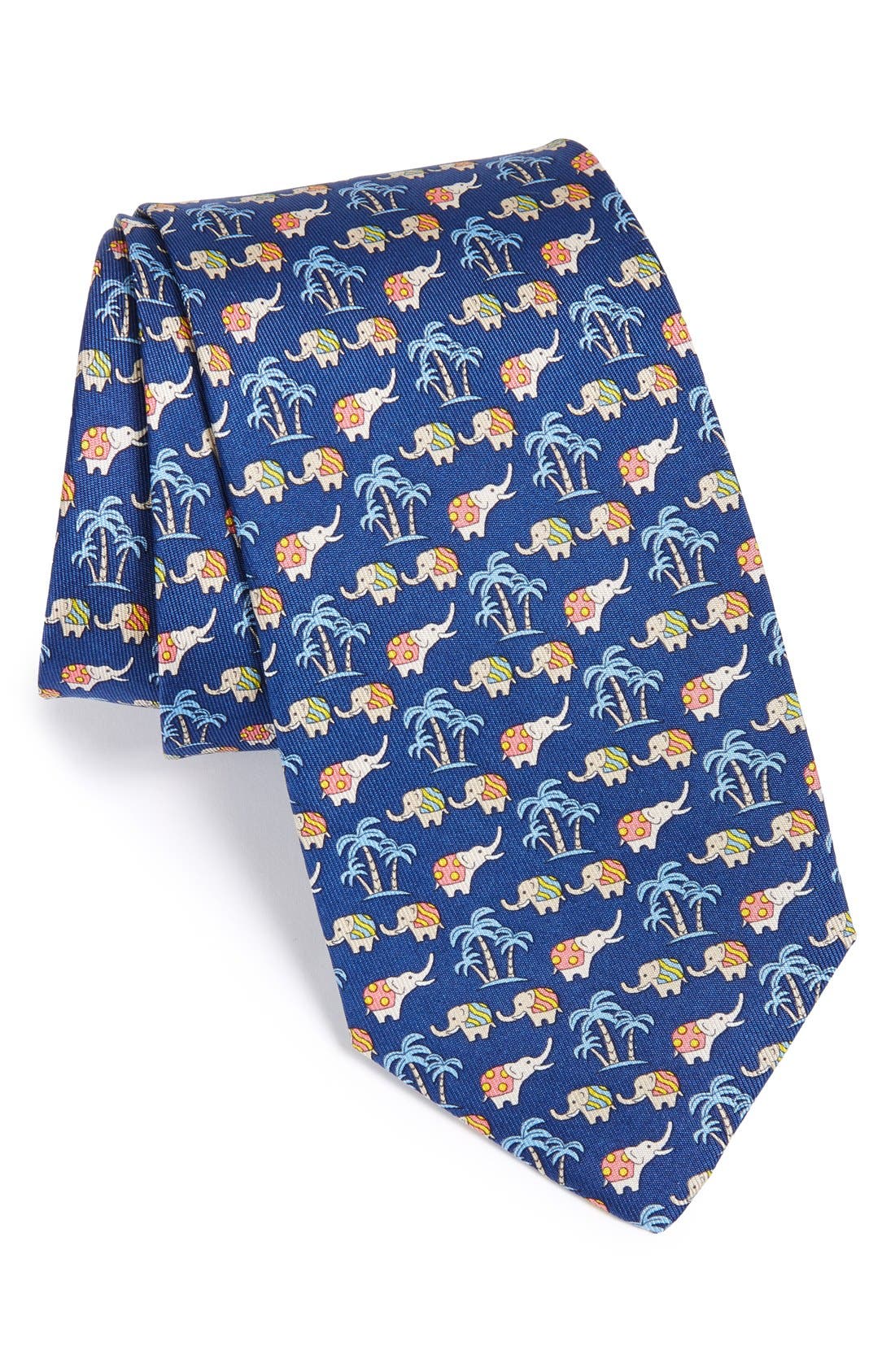 ferragamo tie elephant