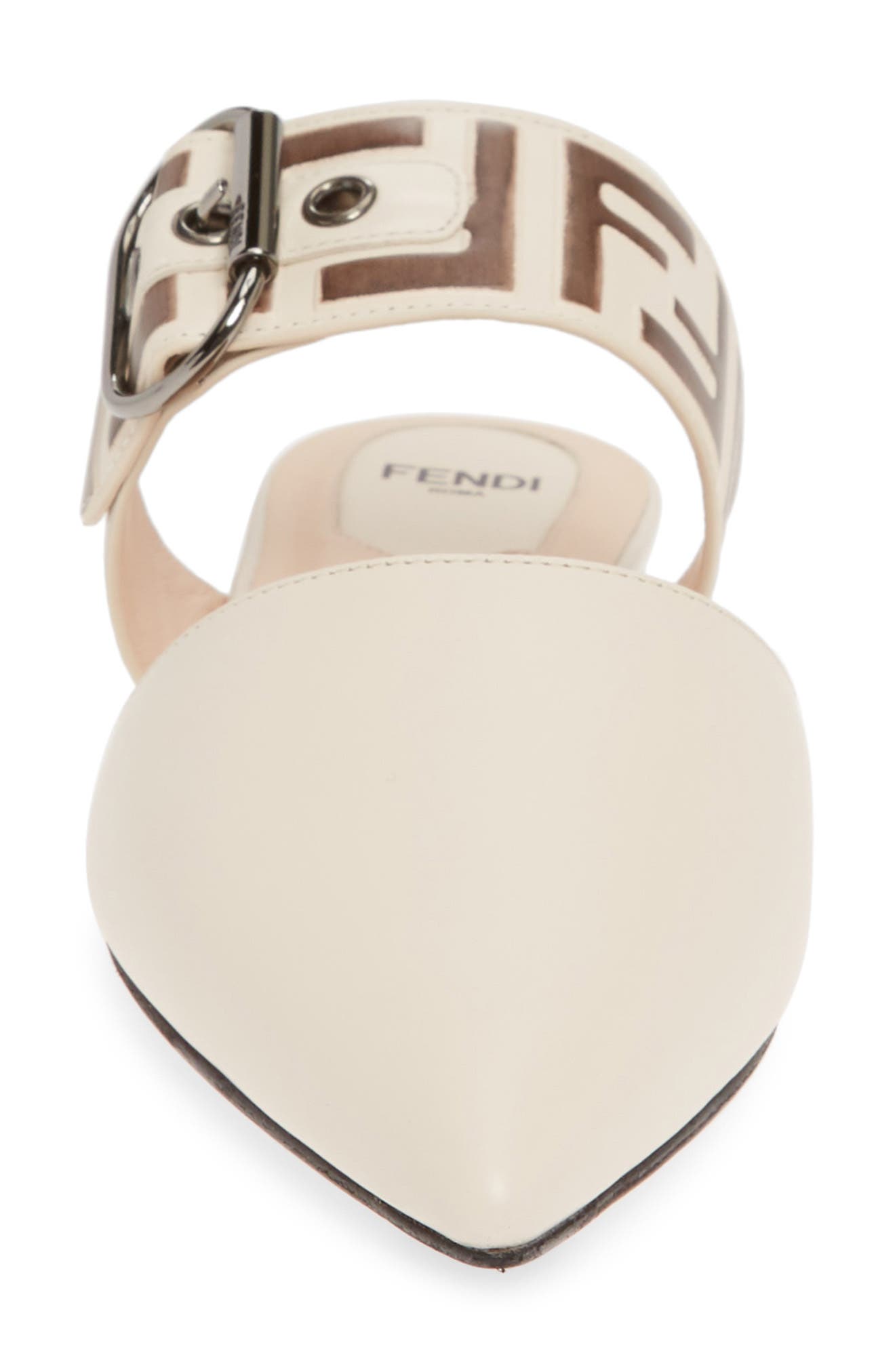 Fendi buckle mule hotsell