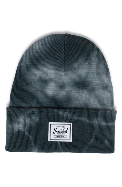 Herschel Supply Co. Elmer Tie Dye Cotton Beanie in Gargoyle