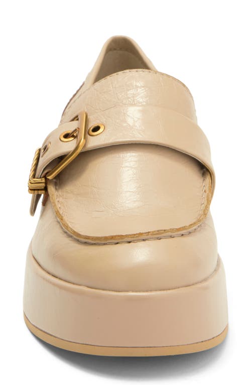 Dolce Vita Yonder Platform Loafer In Sesame Crinkle