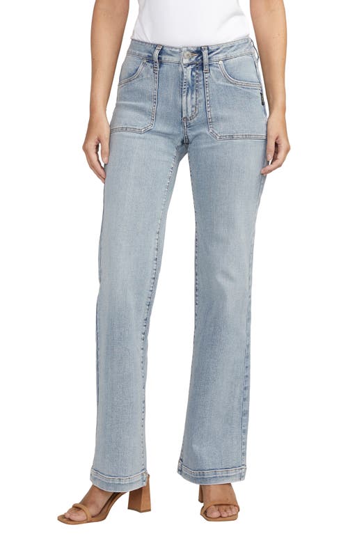 Silver Jeans Co. Suki Curvy Mid Rise Wide Leg Trouser Indigo at Nordstrom,