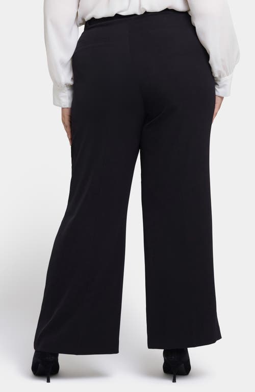 Shop Nydj Wide Leg Pants In Black