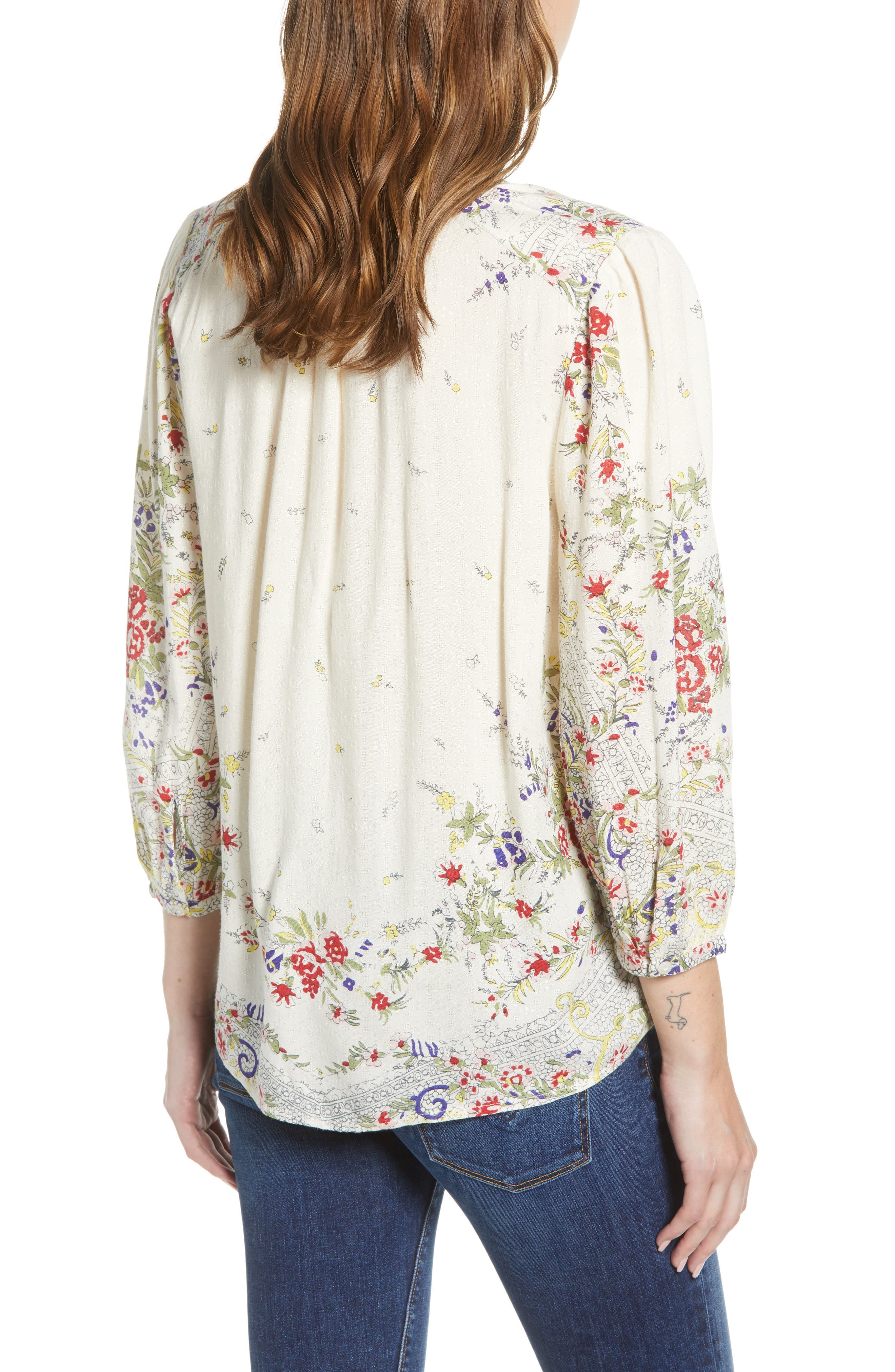 lucky brand julie pintuck top