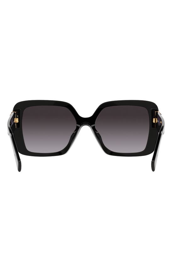Shop Miu Miu 56mm Gradient Irregular Sunglasses In Black