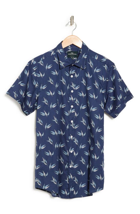 Rodd & Gunn Three Mile Short Sleeve Woven Shirt In Sky