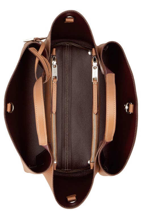 Shop Tod's Apa 2 Tods Bag Mini Tote In Kenia/bordeaux