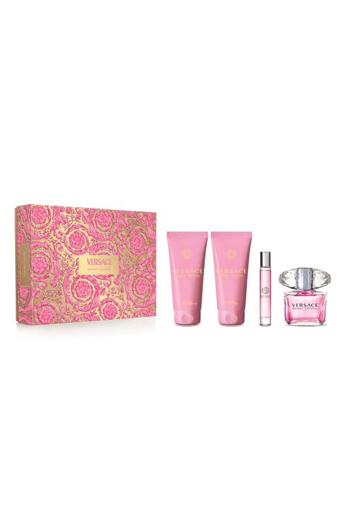 VERSACE VERSACE BRIGHT CRYSTAL EAU DE TOILETTE 4-PIECE GIFT SET $200 VALUE 