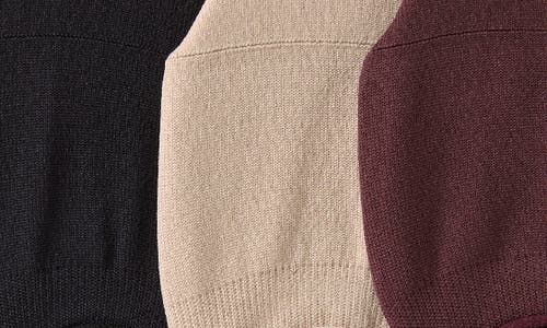 Zella Assorted 3-pack No-show Sneaker Socks In Burgundy Fudge