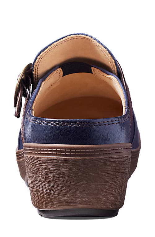 Samuel Hubbard Cascade Clog In Navy Leather