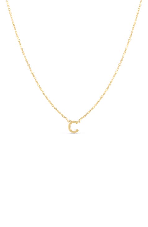 14k Gold Initial Necklaces & Letter Jewelry | Nordstrom Rack