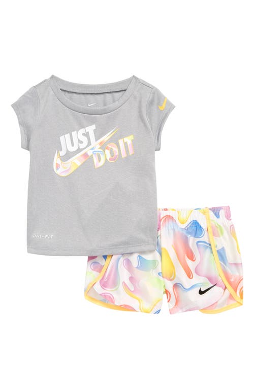 Nike Freeze Tag Graphic Tee & Shorts Set in White