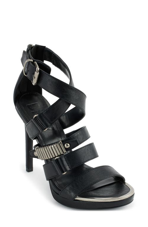 DKNY Deb Strappy Stiletto Sandal Black at Nordstrom,