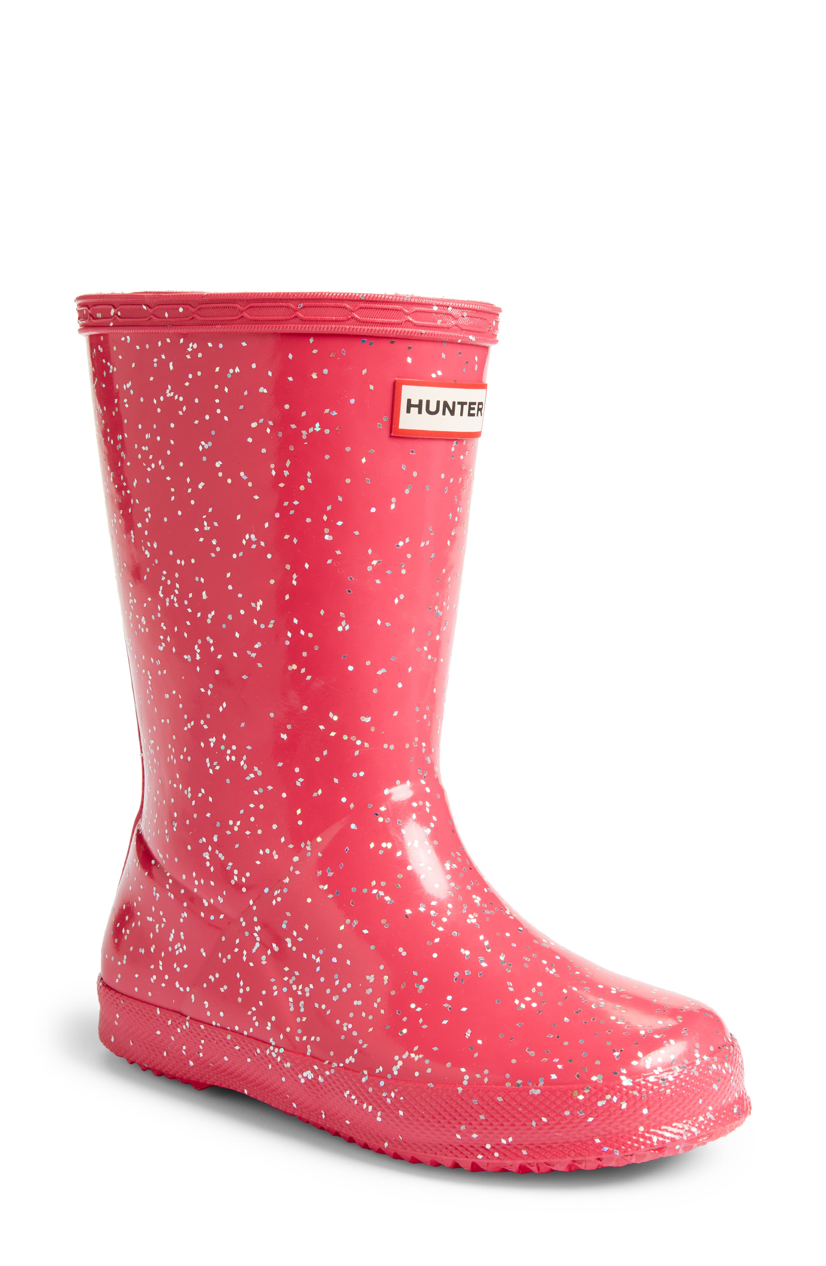 hunter boots pink sparkle