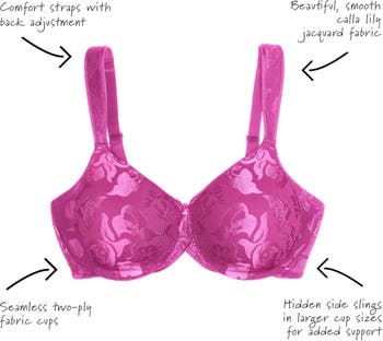 Wacoal, Intimates & Sleepwear, Wacoal Bra Womens Pink 34g Style 85586 Retro  Chic Full Figure Underwire