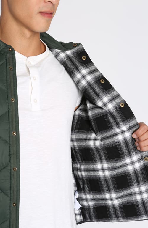 Jachs Flannel Lined Onion Quilted Jacket In Green
