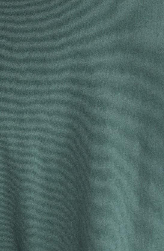 Shop Nation Ltd Garcelle Organic Cotton T-shirt Midi Dress In Jade Stone