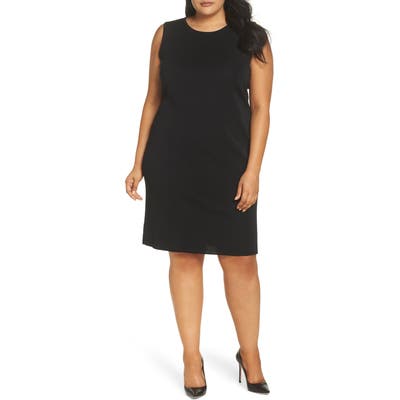Plus Size Ming Wang Knit Tank Dress, Black