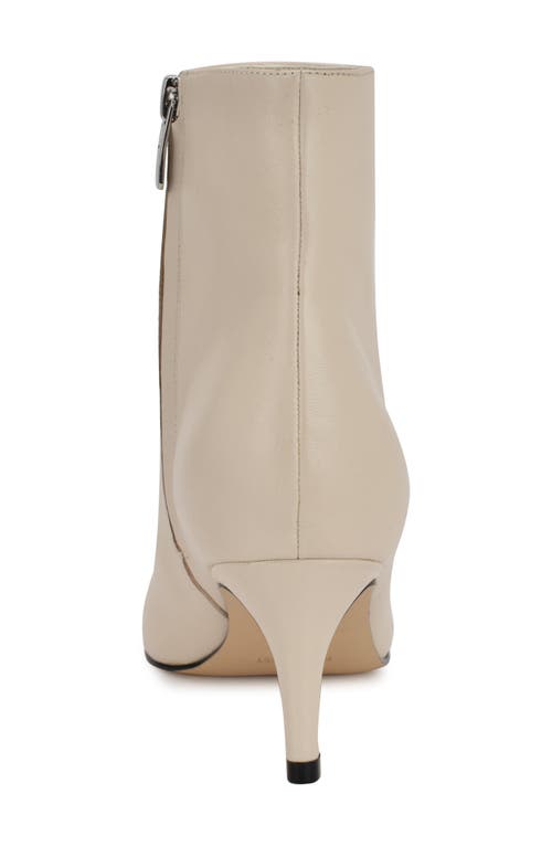 Shop Nine West Sheebra Pointed Toe Bootie In Ivory Leather