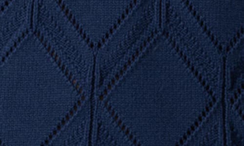 Shop Honor The Gift Diamond Knit Polo In Navy