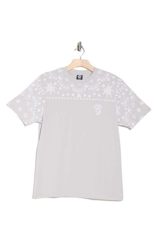 Shop Crooks & Castles Crooks And Castles Bandanna Graphic T-shirt In Grey
