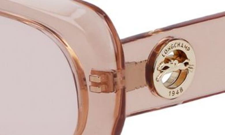 LONGCHAMP LONGCHAMP MEDALLION 52MM RECTANGULAR SUNGLASSES