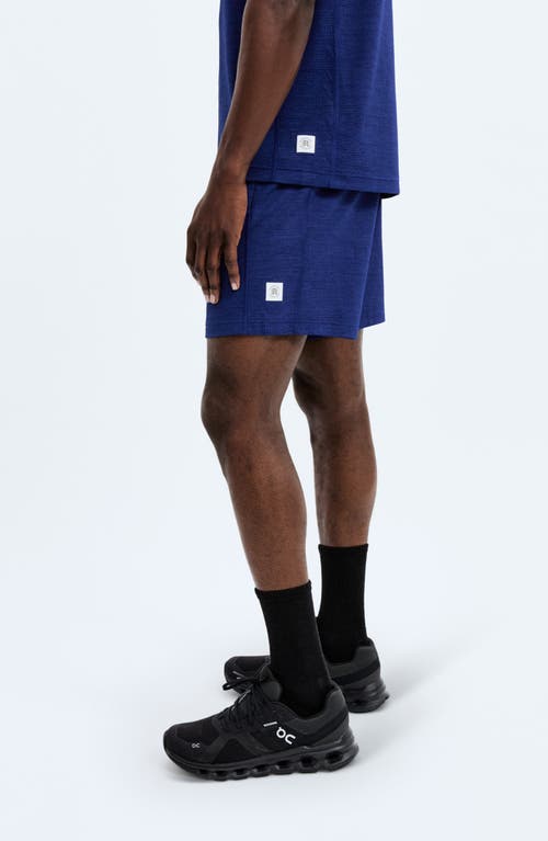 Shop Reigning Champ 7-inch Solotex® Mesh Tiebreak Performance Shorts In Admiral Blue