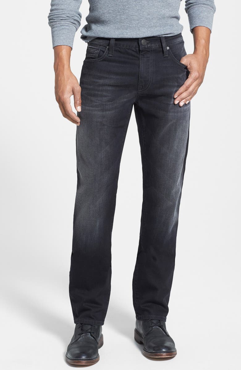 Mavi Jeans 'Zach' Straight Leg Jeans (Black Brushed Yaletown) | Nordstrom
