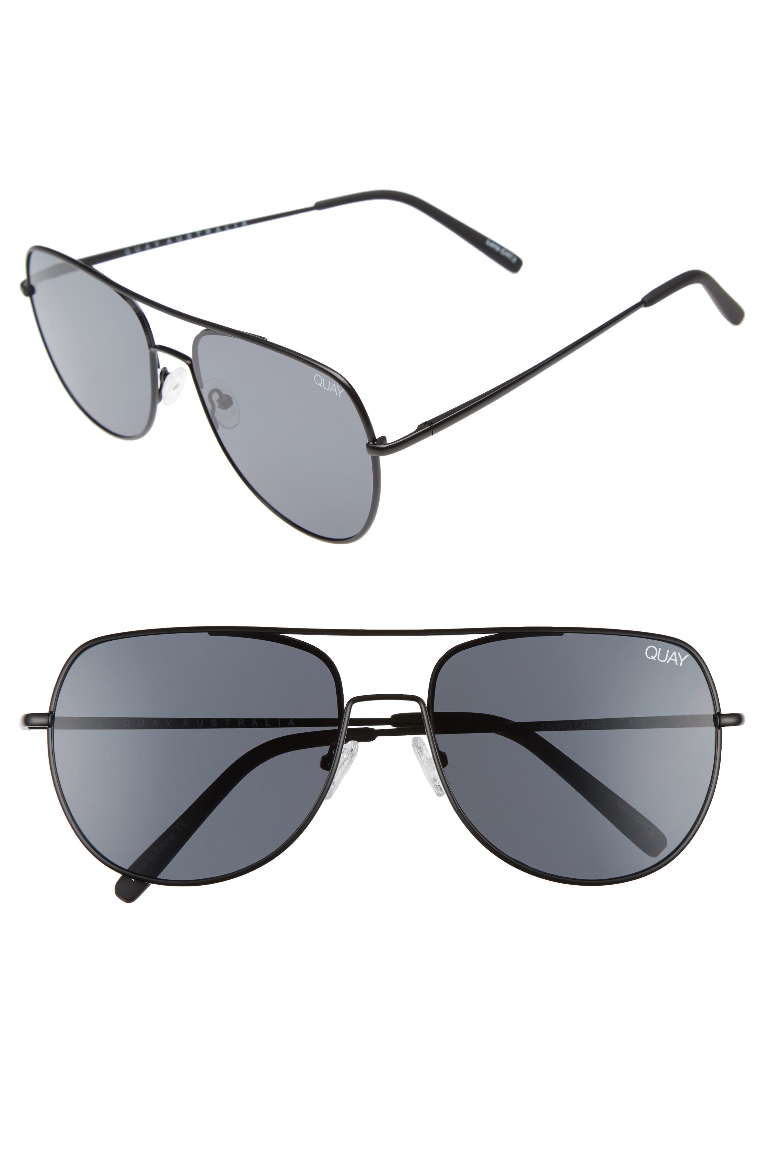 Quay Australia Living Large 61mm Aviator Sunglasses Nordstrom