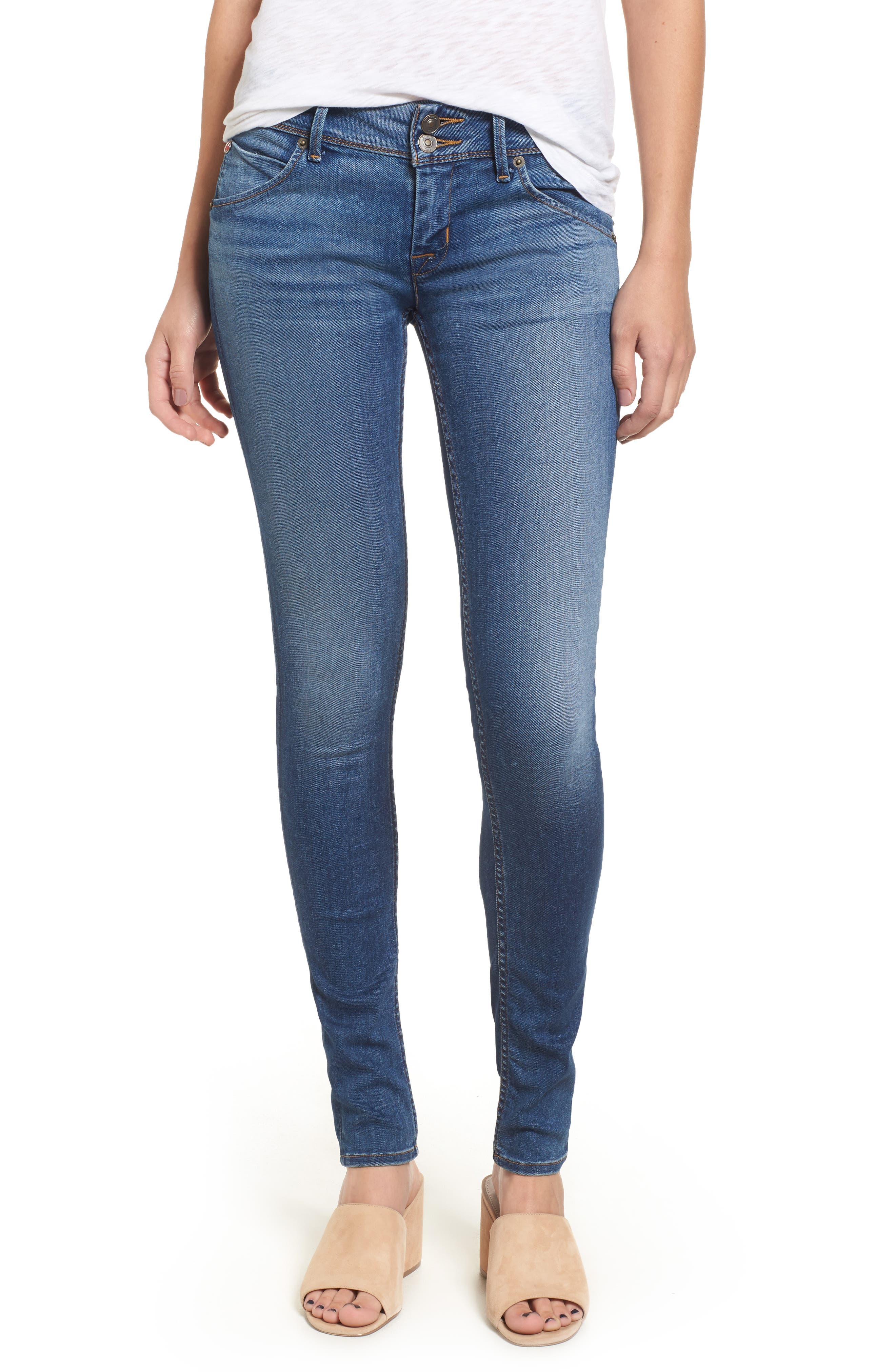 Hudson Jeans Collin Ankle Skinny Jeans (Grave) Nordstrom