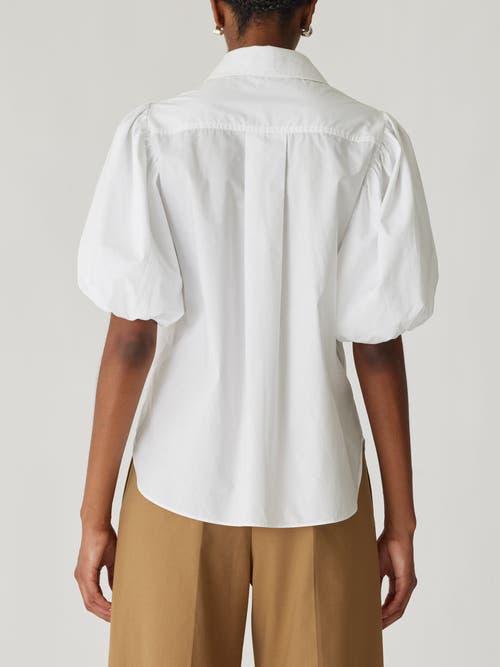 REBECCA TAYLOR REBECCA TAYLOR PUFF SLEEVE BUTTON DOWN SHIRT