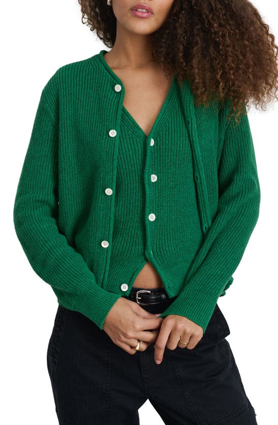 Shop Alex Mill Eldridge Cardigan In Verdant Green